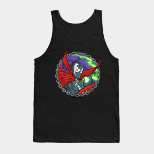 Red and black zombie Tank Top